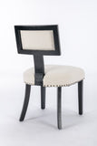 ZUN Heng Ming T back dining chair, with rivet decoration adjustment mat, suitable for dining room, W212132046