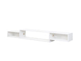 65.35in Wall Mounted Floating TV Stand with 20 Color LEDs and Charging Station W331P242457
