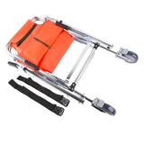 Foldable Lightweight EMS Stair Chair with Brake, Medical Emergency Evacuation Lifting Climbing 03231191