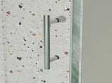 38-42" W x 71" H Piovt Swing Glass Shower Door,Pivot Frame Sliding Shower Door with 1/4" Clear W2122P199014