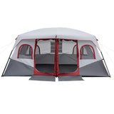 10 Person Family Cabin Tent, 2 Room Huge Tent with Storage Pockets for Camping Accessories 49558745