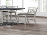 Contemporary Antique White Counter Height Chairs Upholstered Cushion Seat Ladder Back 2pc Dining B011P368158