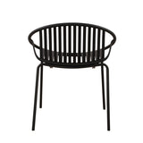 Patio Dining Chairs Stackable Chairs with Breathable Design Modern Simple Art Style ,Metal N768P192555K