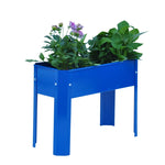 ZUN Elevated garden bed, metal elevated outdoor flowerpot box, suitable for backyard and terrace, large 21500901