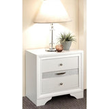 ZUN 2 Drawers and 1 Jewelry Drawer Nightstand, White B016P253285