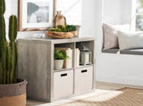 4 Cube Storage Organizer, Rustic Gray 67633070