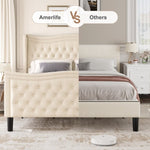 ZUN LIFT UP VELVET BEIGE FULL SIZE BED W2239P242444