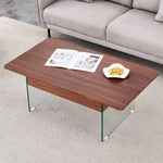 ZUN Multifunctional Lift Top Coffee Table -Dark Wood Color Grain Sticker, Essential for Modern W2920P226074