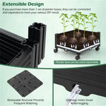 ZUN 81 inch garden bed with trellis 48346557