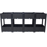 Planter Raised Beds - Elevated Planter Garden Box with Drainage Plug Raised Garden Beds for W465P187533