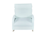 Chenille Upholstered Rocking Chair with Metal Legs and Side Storage Pocket Modern Comfort & 60836543