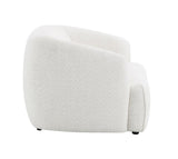 Lucifer White Shimmer Fabric Chair B2726P308603