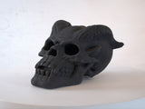 Refractory Materials Fireproof Imitated Human Fire Pit Skulls Gas Log for NG, LP Wood Fireplace, 02010719