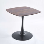 ZUN Special Dining Table,MDF Dining Table , Kitchen Table,Black AND WALNUT,exective desk W234P143407