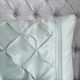 7 Piece Tufted Comforter Set Seafoam King B03597127
