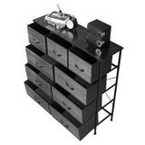 9 drawers, 6 large and 3 small, non-woven storage cabinets, cationic cloth surface non-woven 69134218