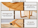 Chinese countryside retro solid wood round simple modern imitation rattan wooden W1151P154825