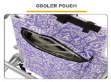 1 PCS Aluminum Beach Chair, 15 Inch Seat Height Purple Tribal Pattern, 5-Position Adjustable 19923642