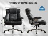 500lbs Big and Tall Office Chair Adjustable Lumbar Support, Executive Office Chair Heavy Duty 41667994