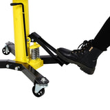 ZUN 1660lbs Transmission Jacks Quick Lift Dual Spring , Hydraulic Transmission Jack 2 Stage Hydraulic w/ W46557316