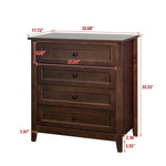 ZUN Solid Wood spray-painted drawer dresser bar,buffetware cabinet lockers buffet server console W679103292