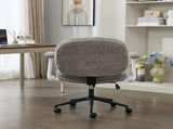 Cross Legged Chair with Flip-up Armrests, Cross Legged Office with Wheels, Comfy Swivel 90992732