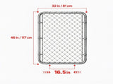 32 x 46 in Adjustable Chain Link Fence Gate, Fits 2-4 ft Openings, for Garden & Farm, 63183917