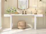 U-Style Large 60-Inch Console Table with Geometric Clean Lines Design,Stylish Entryway Table with N711P303209K
