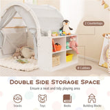 Versatile Kids Playhouse With totally 8 cubbies and 2 countertops 25708156