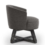 Swivel with cross-shaped wooden base,Lounge with solid wood legs, 360&degfreely Swivel W2186P166257