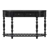 U_STYLE 52''Modern and Contemporary Curved Console Table Sofa Table Entryway Table for Hallway N711P186862B