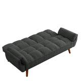 New Design Linen Sofa Furniture Adjustable Backrest Easily Assembled Recliners-DARK GRAY 22240447