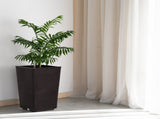 2 Pack Outdoor Tall Plastic Planter Set, Large Flower Pots with Drainage Holes, Durable Plant Pots 24282110