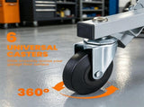 36" 2-in-1 Mechanic Creeper Seat with 360&deg Swivel Casters, Heavy Duty Metal Frame Auto Repair 16845024