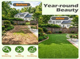 10 x 6.5 ft Green PP Artificial Turf Roll , Weather & Fade Resistant Low Grass Carpet for 06248775