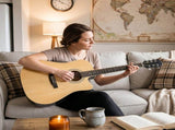41" Acoustic Guitar for Beginners Adults, Dreadnought Cutaway Basswood Folk Guitar with Gig Bag & 07315815