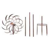 ZUN 79" High Wind Spinners Outdoor, Wind Sculpture with Metal Stake, 360 Degrees Windmill for Yard, W2181P195994