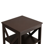 ZUN Double Cross Edge Table Coffee 99455425