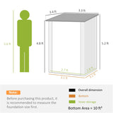 Garden Storage Shed /Galvanized Steel Tool House -AS 53859820