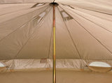 4m 4-6 Person 4 Season Waterproof Cotton Canvas Yurt Camping Tent with Galvanized Steel Frame 06933628
