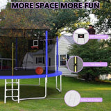 14FT Trampoline ,Sports Fitness Trampolines with Enclosure Net, Recreational Trampolines for Outdoor W1163120240
