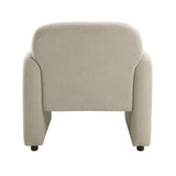 Contemporary Accent Chair Taupe Boucle Fabric Upholstery Plywood Frame Pillow Cozy Living Room B011P308555