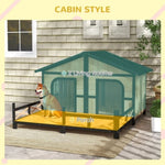 ZUN Dog House- Natural Wood 41863210