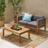 LAUREL LOVESEAT & COFFEE TABLE 66338.00GRY