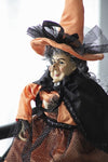 ZUN Set of 3 19"H Halloween Witch Decor, Purple/Orange/Black W2078P235723