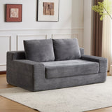 Loveseat Sofa, Comfortable Deep Seat Sofa Bed, Modern Small Corduroy Couch for Living Room 75740603