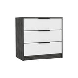 Kaia 3 Drawers Dresser, Superior Top -Smokey Oak / White B20092022