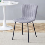 Luxury Minimalist Chairs - A set of 4 high quality dining chairs with black legs. The integral W1151P262796