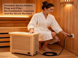 1500W Far-Infrared Sauna Heater with Plug, 110-120V Graphene Sauna Heating System with Touch & WiFi W6308P542000
