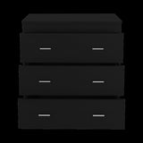 Dresser 33"H, Three Drawer, Superior Top, Metal Handles, White B097132937